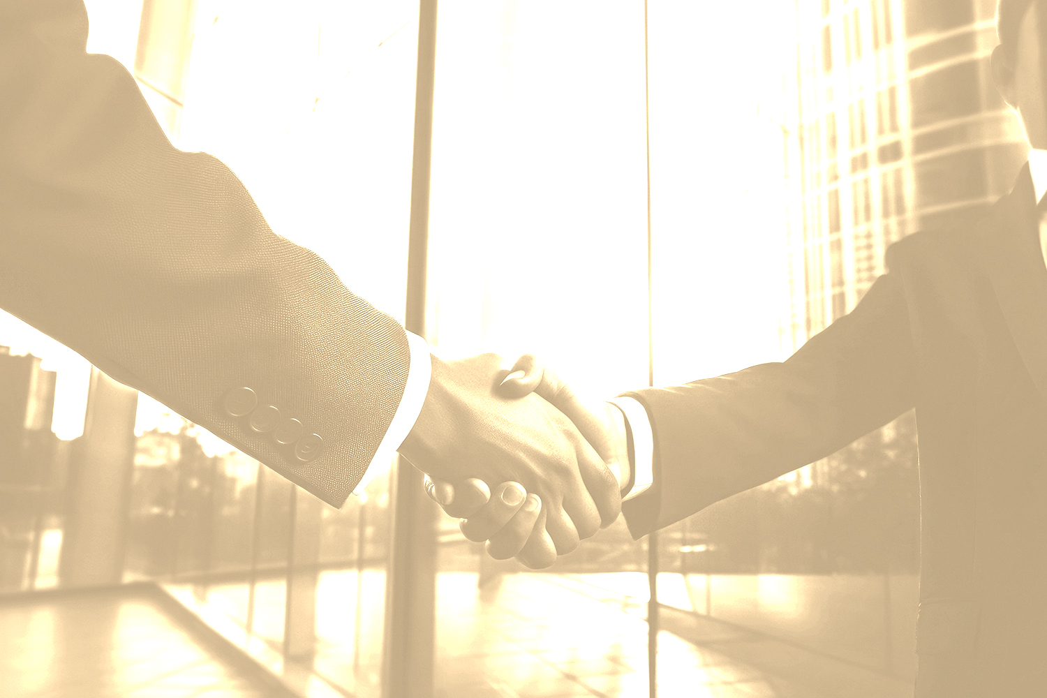 セールスマン握手